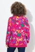 Sweatshirt, scribble-patroon, opstaande kraag, lange mouwen