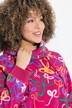 Sweatshirt, scribble-patroon, opstaande kraag, lange mouwen