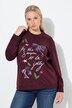 Sweatshirt met kerstmotief, strikjes, ronde hals, lange mouwen