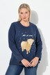 Genser, Let it Snow, paljetter, rund hals, langermet