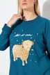 Genser, Let it Snow, paljetter, rund hals, langermet