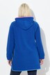 Sweat à capuche en polaire, larges rayures color block et manches longues
