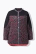 Veste polaire longue à col montant, manches longues et motif tigre