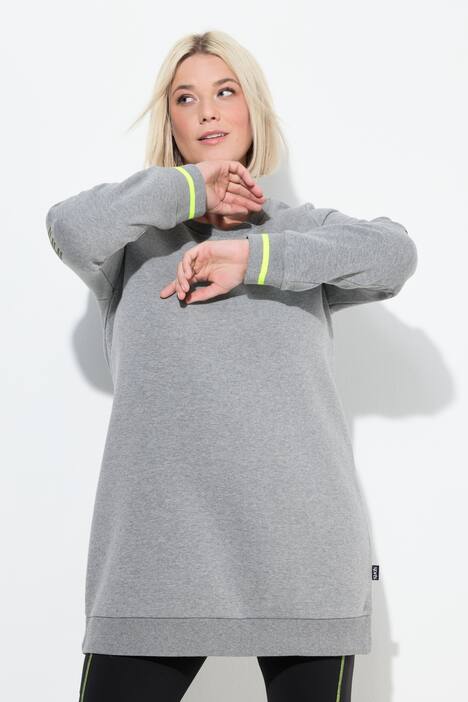 Pull long à col rond et manches longues, message imprimé