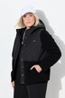 Fleece jas, stiksels, capuchon, drukknopen