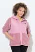 Fleece jas, stiksels, capuchon, drukknopen