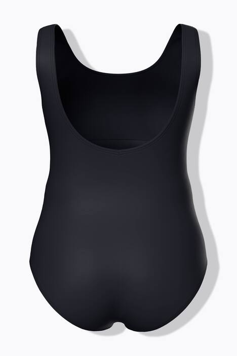 Badeanzug, Pipings, ohne Softcups, Rundhals