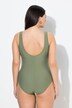 Costume da bagno senza coppe con bordure e scollo rotondo
