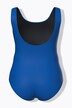 Maillot de bain sans bonnets souples, décolleté rond et passepoil