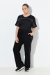 Pantalon de jogging large à taille élastique et élément réfléchissant, en tissu ottoman