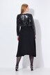 Maxi-Bodyconkleid, Glitzerjersey, langer Rock