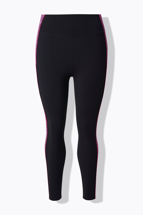 Sport-Leggings, Blüten, schmales Bein, Taschen, recycelt
