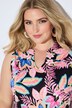 Combinaison sans manches en jersey. Motif floral