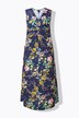 Jersey maxi-jurk, bloemenpatroon, gedrapeerd