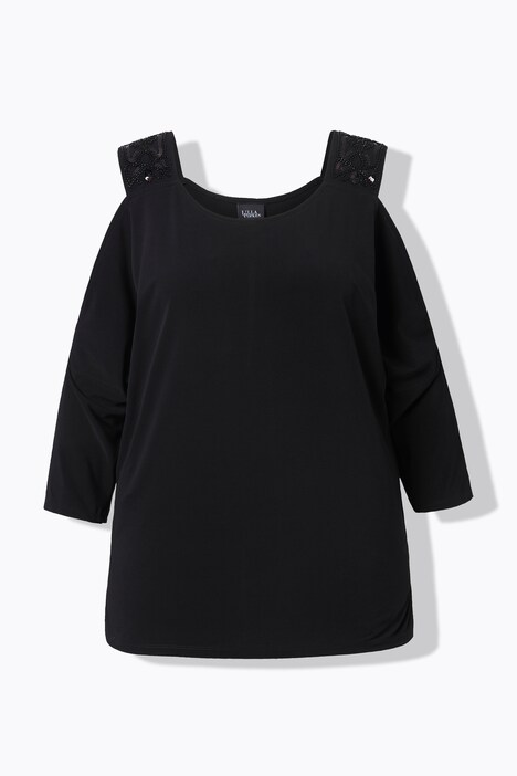 T-shirt confortable. Découpes au niveau des épaules