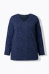 Shirt, bedruckt, Classic, V-Ausschnitt, Langarm