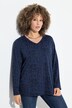 Shirt, bedruckt, Classic, V-Ausschnitt, Langarm