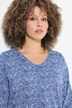T-shirt, med tryk, klassisk snit, V-udskæring, lange ærmer