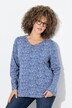 T-shirt, med tryk, klassisk snit, V-udskæring, lange ærmer