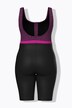 Costume da bagno senza coppe con gamba lunga e zip