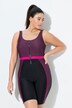 Costume da bagno senza coppe con gamba lunga e zip