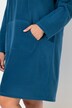 Abito loungewear in pile con collo alto e maniche lunghe