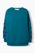 Sweatshirt, extra oversized, Hearts-mouw