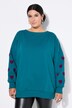 Sweatshirt, extra oversized, Hearts-mouw
