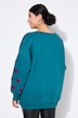Sweatshirt, extra oversized, Hearts-mouw