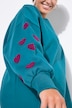 Sweatshirt, extra oversized, Hearts-mouw