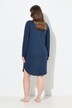 Chemise de nuit en coton bio. Décolleté en V et manches longues
