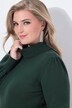 Abito midi di maglia con collo dolcevita e cintura in vita