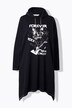 Sweatjurk, A-lijn, rok-katprint