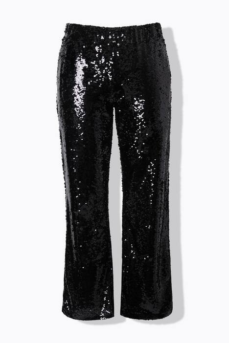Pantaloni a zampa d'elefante con paillettes