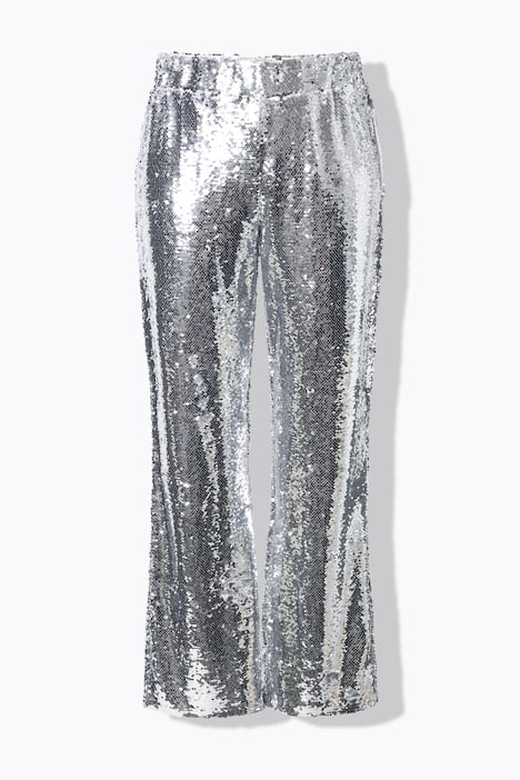 Pantaloni a zampa d'elefante con paillettes