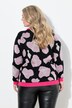 Genser, paljett-leopardmønster, raglan-langarm