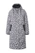 Prošívaný kabát, leopardí vzor, dvoucestný zip, kapsy