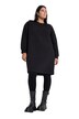 Teplákové mini šaty, oversize, leopardí prošívání