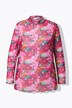 Mesh shirt, Slim Fit, luipaard, opstaande kraag, lange mouwen