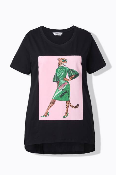 Camiseta, línea A, con texto LeoLady y frase