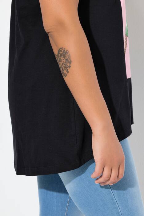 Camiseta, línea A, con texto LeoLady y frase