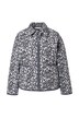 Leopardí prošívaná bunda, oversize, kulatý výstřih