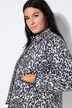 Giacca trapuntata dal taglio oversize con design leopardato e scollo a girocollo