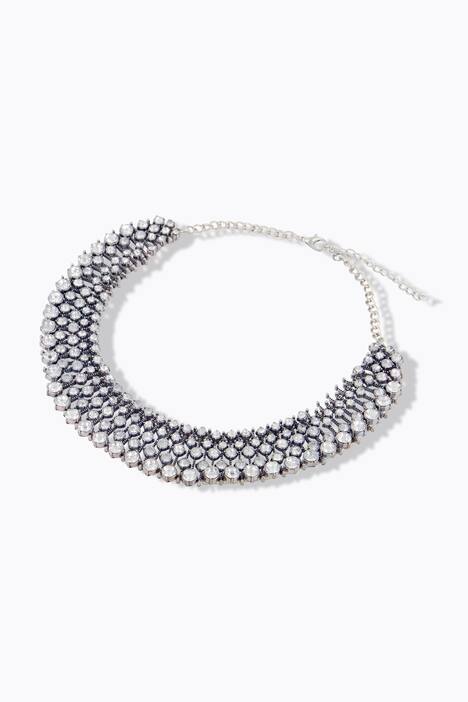 Superbe collier court, en pierres fantaisie
