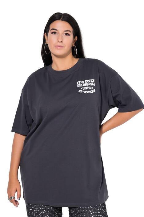 Tričko, oversize, nápis