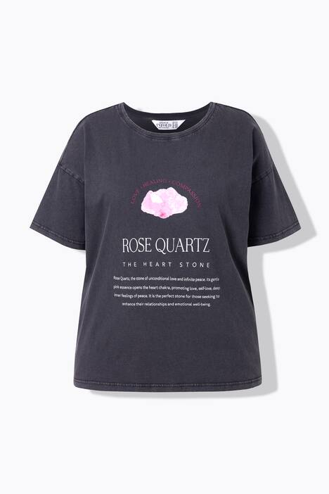 Tričko, oversize, potisk drahokamu