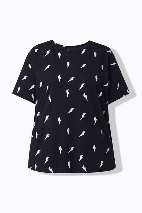 T-shirt, oversized model, bliksemmotief