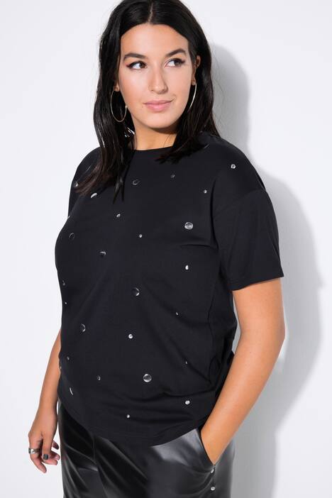 T-shirt, oversized shape, spiegel-applicatie