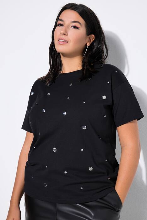 T-shirt, oversized shape, spiegel-applicatie