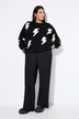Maglione in maglia grossa dal taglio oversize con fulmini